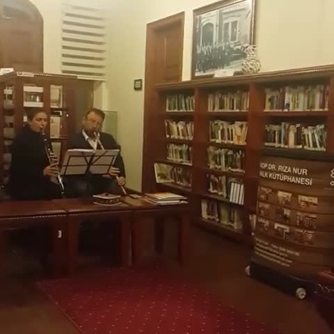 DR.RIZA NUR İL KALK KÜTÜPHANESİNDE NEY DİNLETİSİ