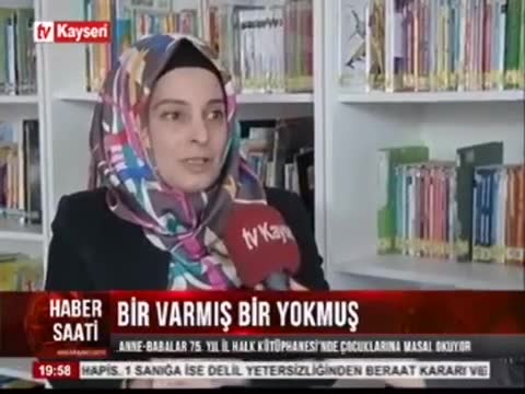 75. Yıl İl Halk Kütüphanesinde Çocuklara Masal Okunuyor 