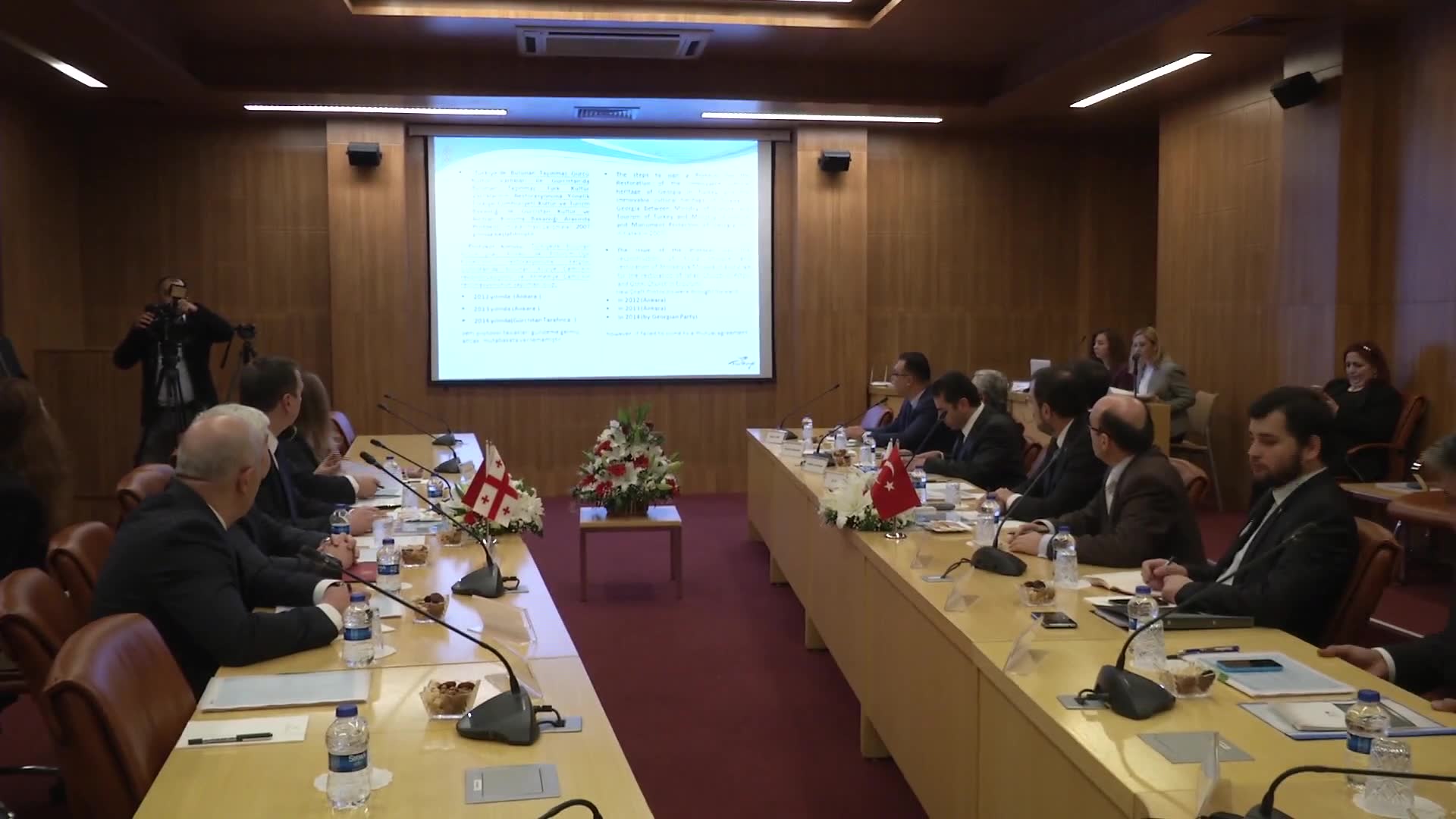 GÜRCİSTAN KÜLTÜR VE ANITLARI KORUMA BAKANI SAYIN MIKHEIL GİORGADZE VE HEYETİNİ KABUL