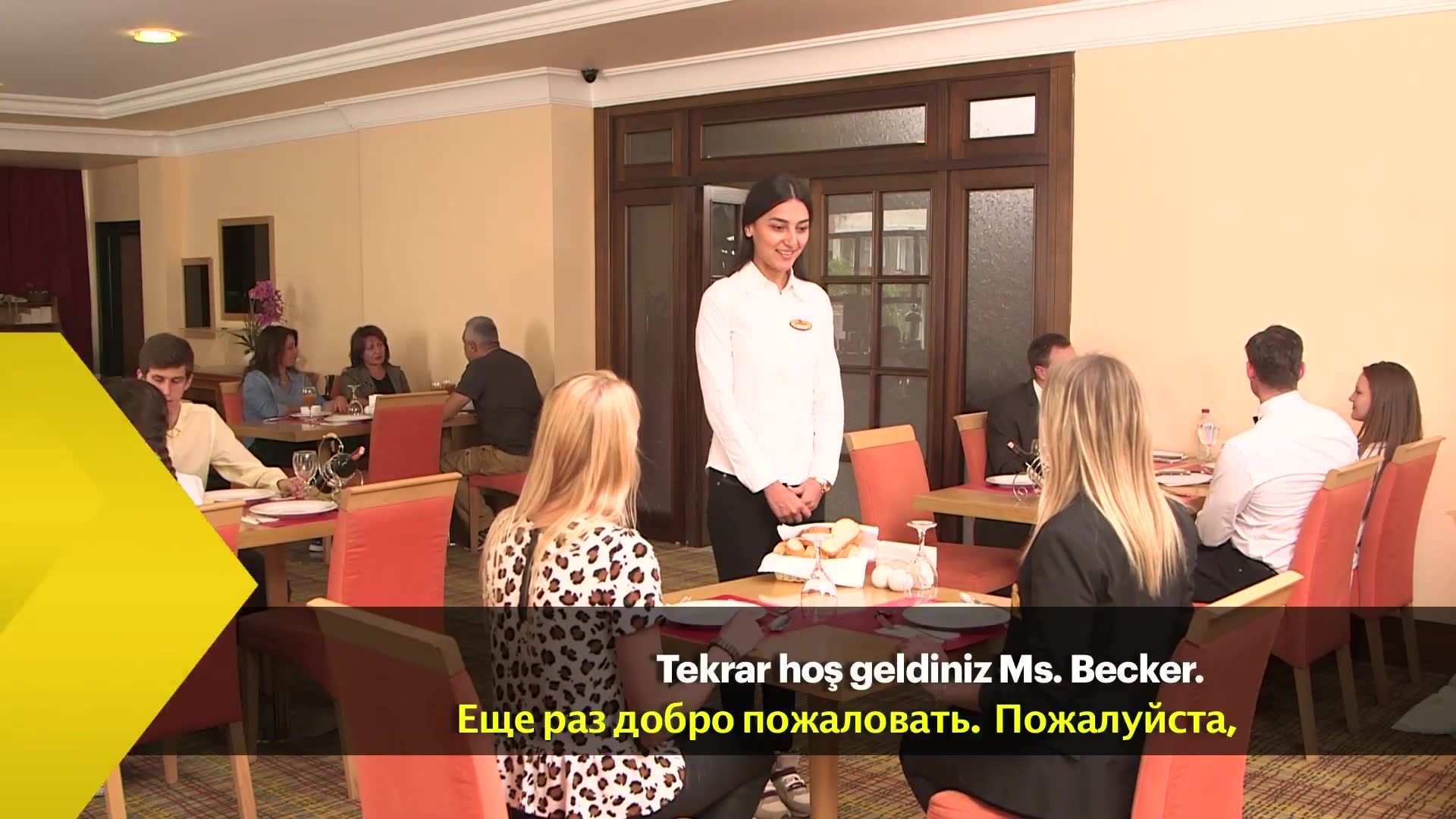 Yiyecek İçecek Servisi, Rusça