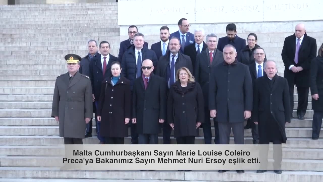 BAKANIMIZ ERSOY, MALTA CUMHURBAŞKANI’NIN RESMİ ZİYARETLERİNE EŞLİK ETTİ